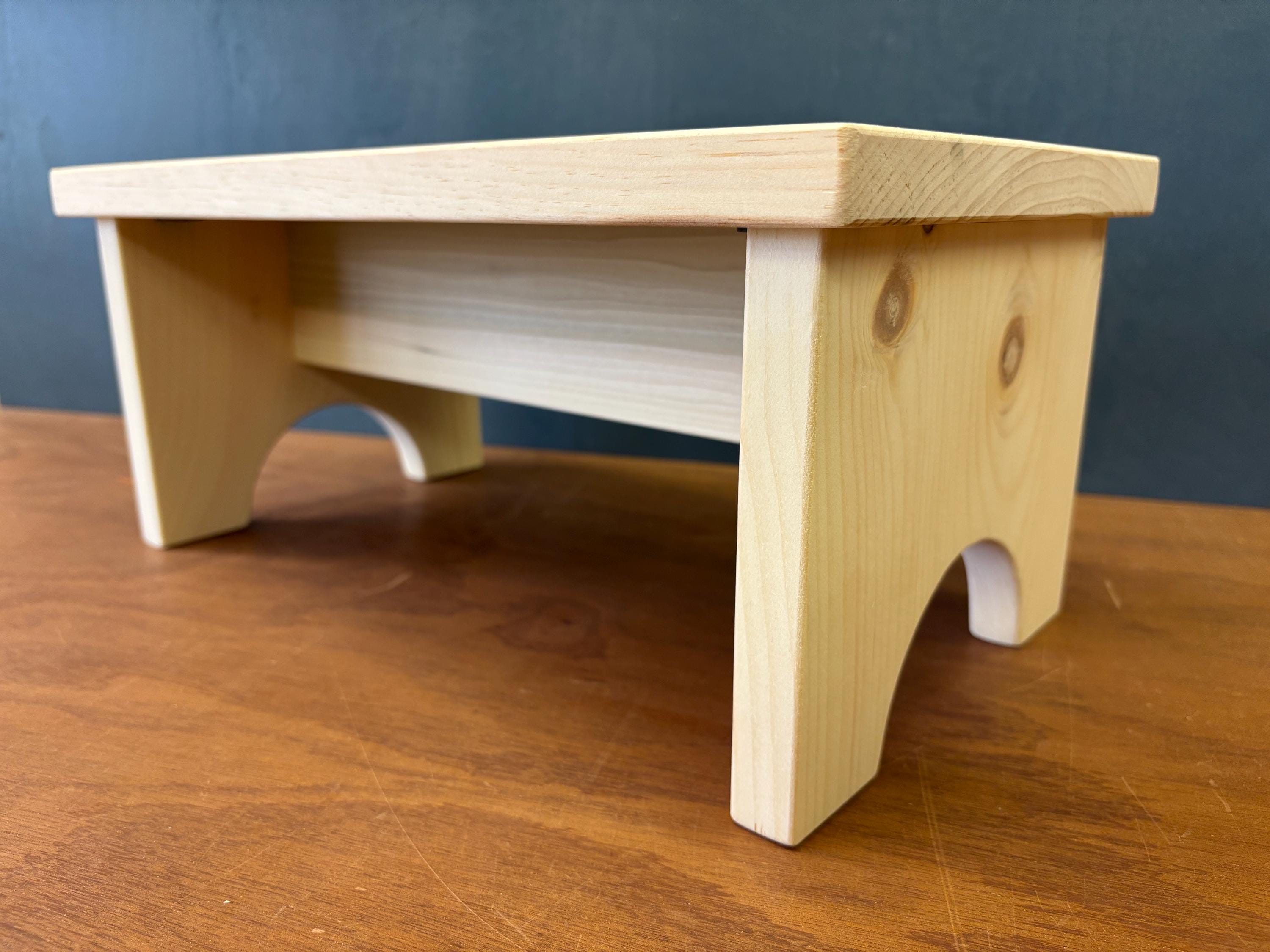 Handmade Step Stool - 3 Heights Available - Ready to Finish